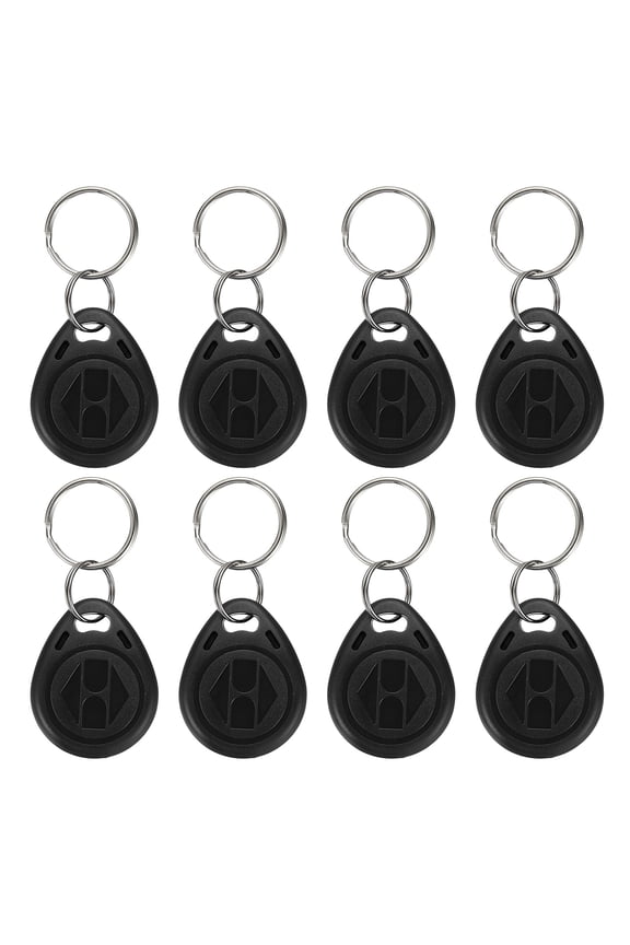 125kHz T5577 RFID Key Fob Tag, (Black) (8pcs), Writable Rewritable Smart Key Fobs Tags Blank Clone IC Card Key Classic 1K, Suit for - Entry Access Control Systems
