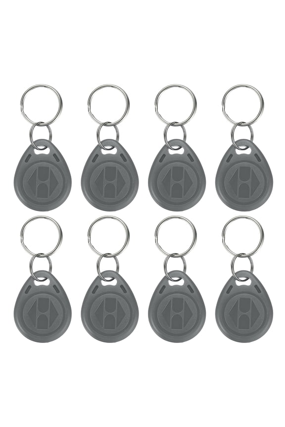 125kHz T5577 RFID Key Fob Tag, (Gray) (8pcs), Writable Rewritable Smart Key Fobs Tags Blank Clone IC Card Key Classic 1K, Suit for - Entry Access Control Systems