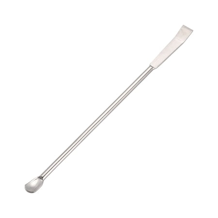 Uxcell 125mm 2 in 1 Double Head Stainless Steel Micro Lab Sampling Spoon 2 Pack