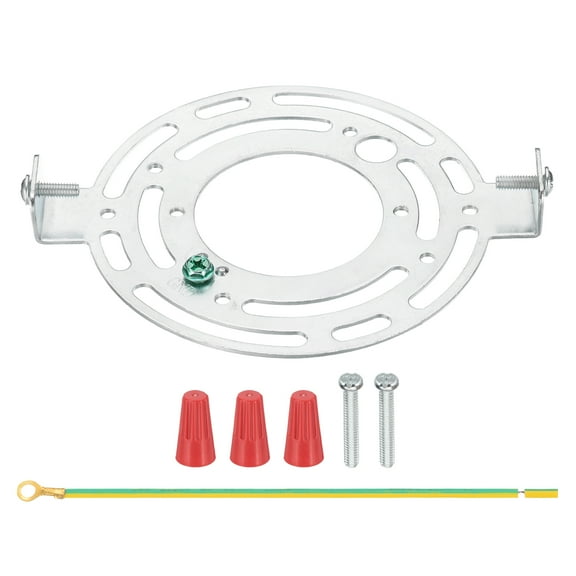Uxcell 125mm (4.9") Universal Light Fixture Mounting Bracket Kit, Light Crossbar Round Ceiling Plate with Screw for Wall Light Ceiling Light Pendant Chandelier