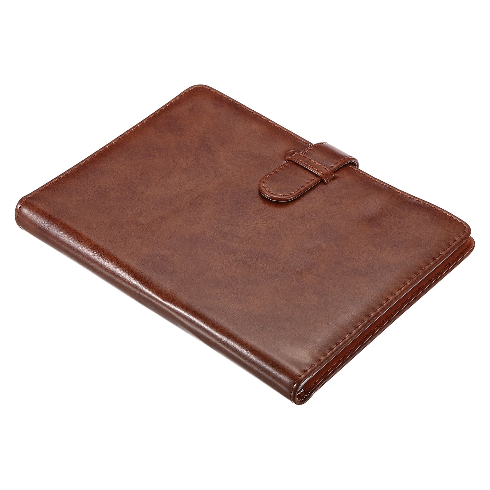 Uxcell 128 Pockets Wallet Photo Album,PU leather,Cloth Mini 3inch Photo Storage Album,Brown