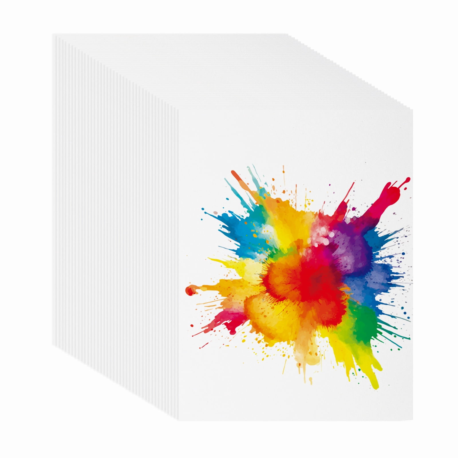 Uxcell 128 Sheets Cotton Watercolor Paper 140lb/300 GSM Paint Paper 10x13 Inch