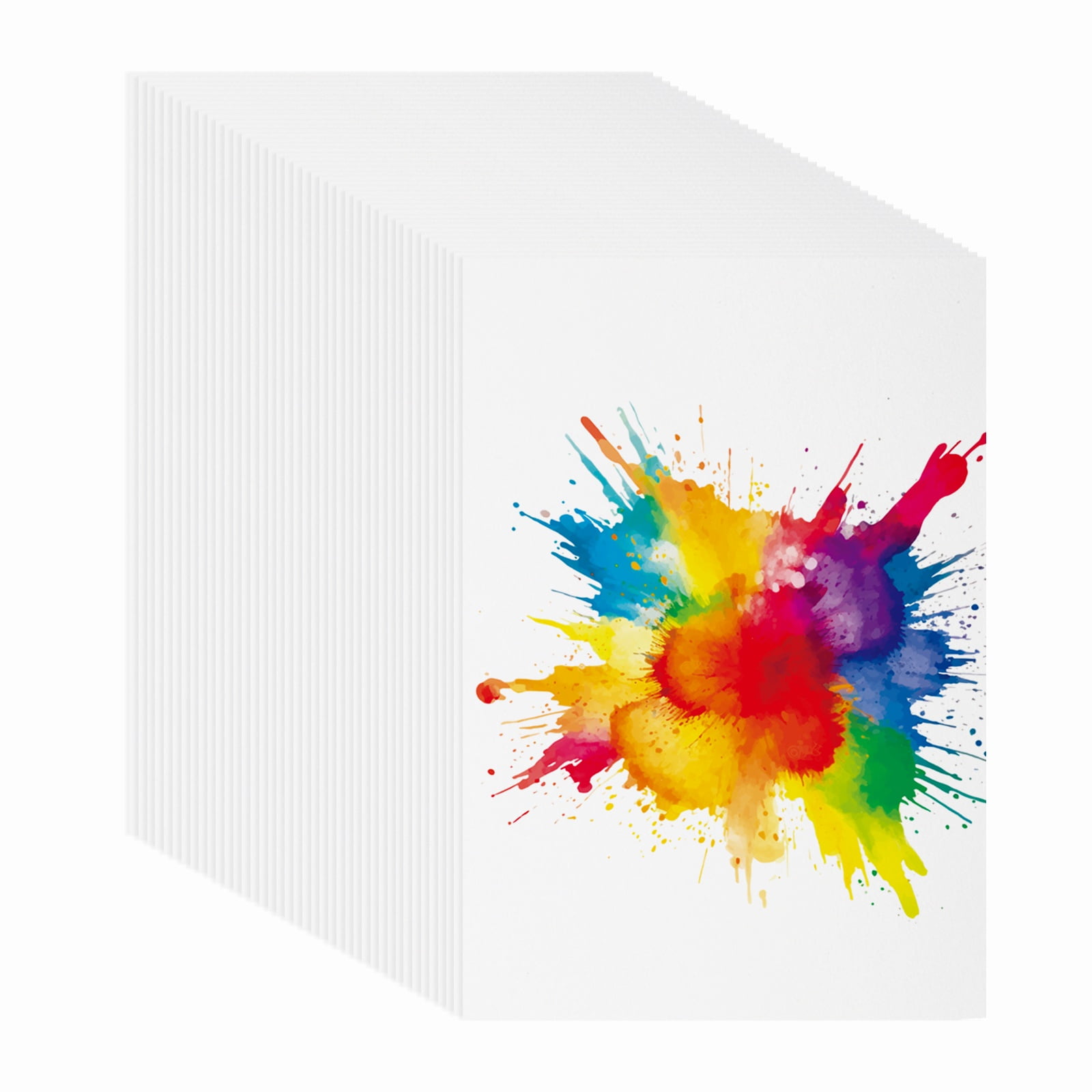 Uxcell 128 Sheets Cotton Watercolor Paper 140lb/300 GSM Paint Paper 5x8 Inch
