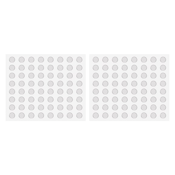 Uxcell 128pcs Cabinet Door Bumper Rubber Pad 1/2" Diameter Sound Dampening Adhesive Rubber Pads Feet, Cylindrical Shape