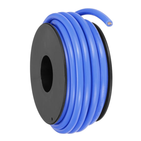 Uxcell 12 AWG Flexible Silicone Wire 6m/20ft Tinned Copper Electrical Wire Blue