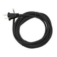 thumbnail image 1 of Uxcell 12Ft 18/2 Cloth Covered Lamp Cord with Plug, Vintage Electrical Lamp Cord with Stripped Ends for Extension Wiring DIY Repairing, Black, 1 of 7