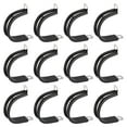 thumbnail image 1 of Uxcell 12Pack 1-3/8" Cable Clamp R Shape Stainless Steel Rubber Cushioned Pipe Strap, 1 of 4