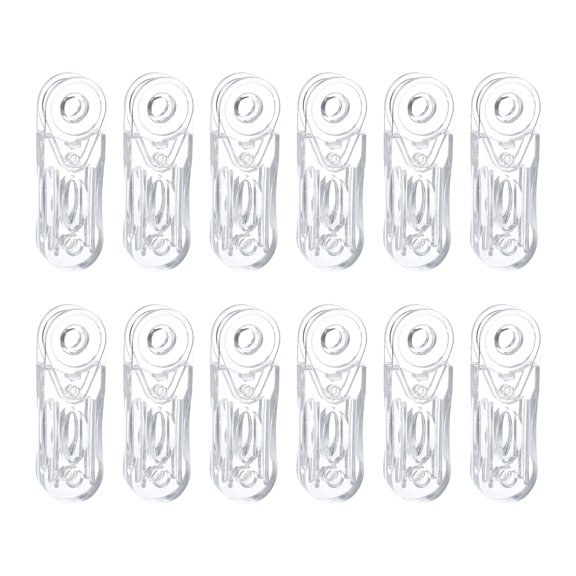 Uxcell 12Pack Blind Cord Weight, 88.5mm Curtain Blinds Handles Plastic Pull String Pendants for Window Shutter Vertical Roller Blinds Accessories, Transparent
