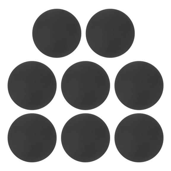 Uxcell 12Pack Door Stopper Wall Protector, 30mm/1" Black Self Adhesive Bumper Doorknob Buffer Guard for Home Office