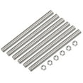 thumbnail image 1 of Uxcell 12Pack M10 x 300mm Fully Threaded Rod w 12Pack Hex Nuts, 1.5mm Pitch 304 Stainless Steel Right Hand Threaded Rod, 1 of 7