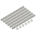thumbnail image 1 of Uxcell 12Pack M14 x 200mm Fully Threaded Rod w 12Pack Hex Nuts, 2mm Pitch 304 Stainless Steel Right Hand Threaded Rod, 1 of 7