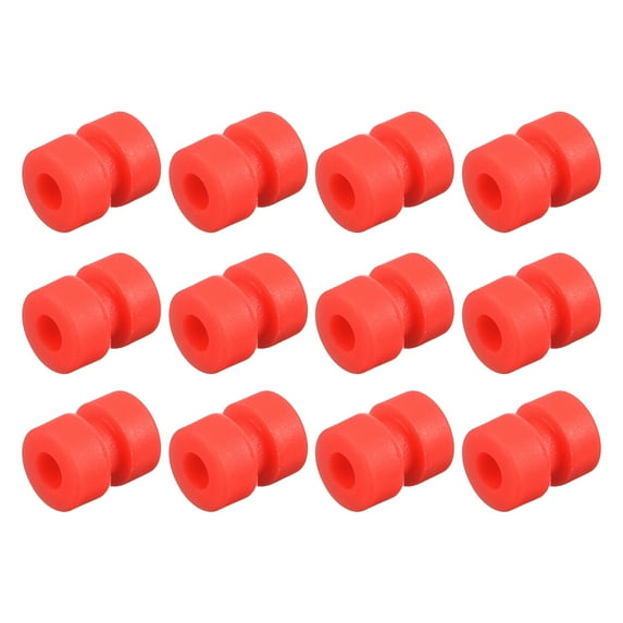 Uxcell 12Pack RC Anti Vibration Rubber Balls for F4 F7 Flight Controller M2x5.6mm Red