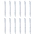 thumbnail image 1 of Uxcell 12Pack Silicone Zip Ties 4.5 Inch Reusable Wire Ties Cable Organizer, Ice Blue, 1 of 6