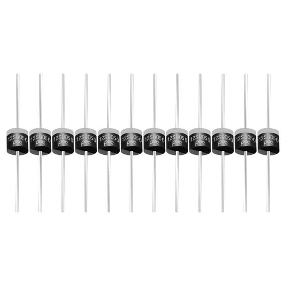 Uxcell 12Pcs 12SQ050 Schottky Rectifiers Diode, 12A 50V R-6 High Current Electronic Direct Plug-in Rectifiers Diodes