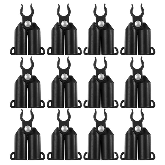 Uxcell 12Pcs 16mm Adjustable A-type Plant Trellis Connectors Clips for Bracket Shelf Rods