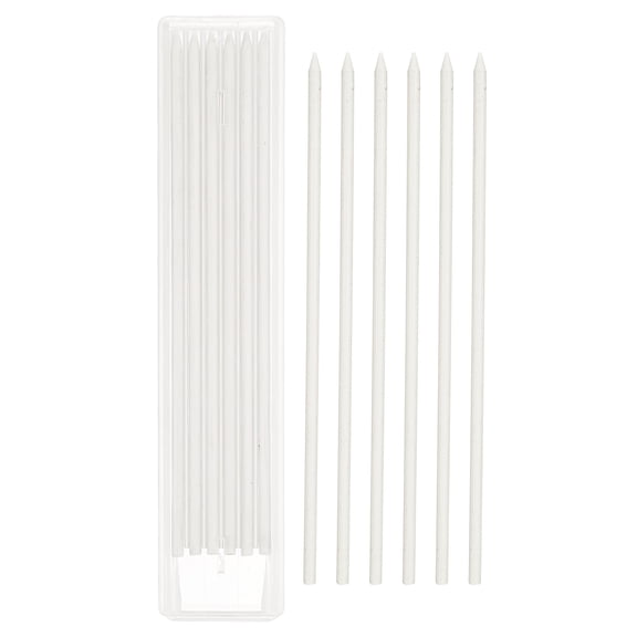 Uxcell 12Pcs 2.8mm Carpenter Pencil Refills, Solid Dry Pencil Refills Break Resistant Refill for Mechanical Carpenter Construction Pencils Art Drafting, White