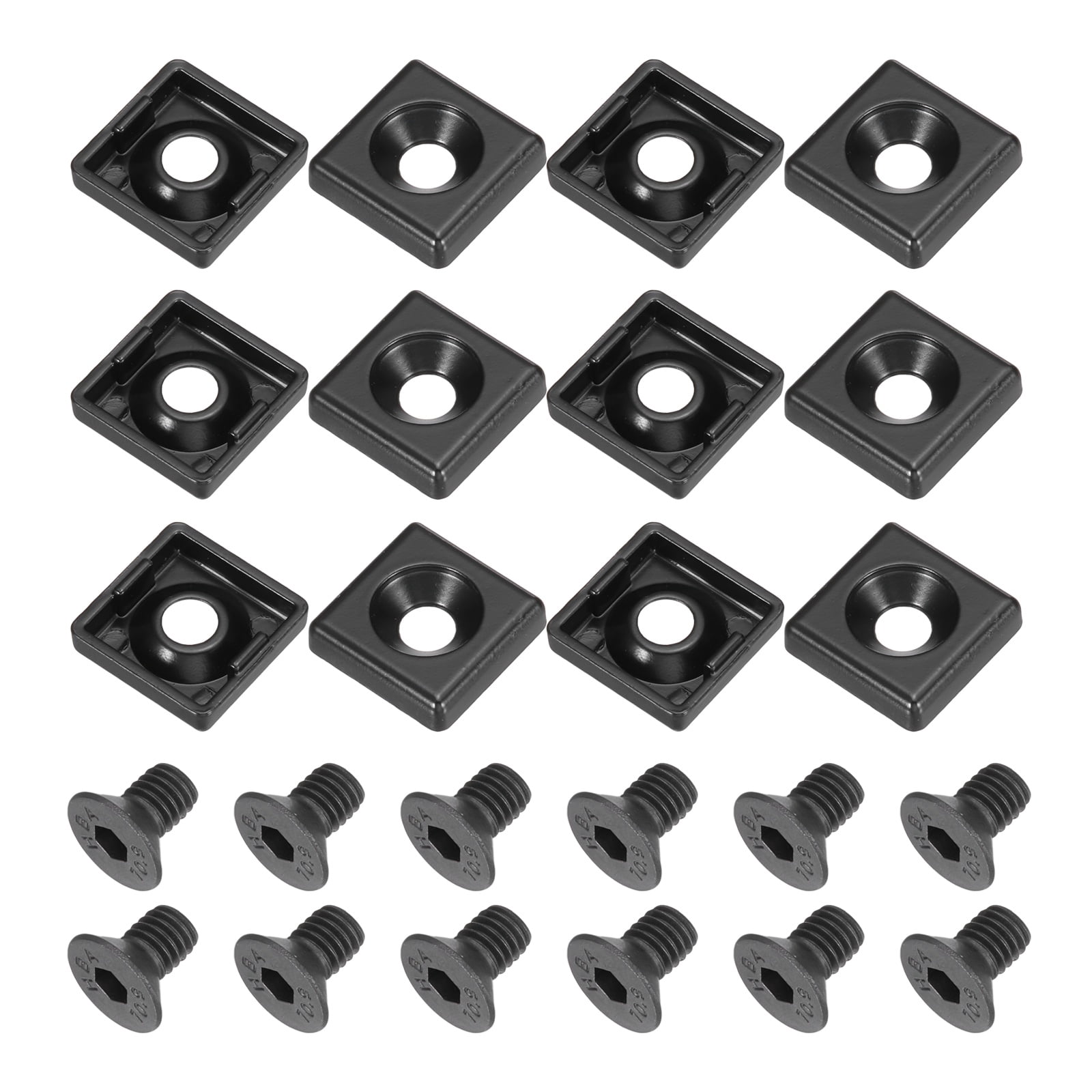 Uxcell 12Pcs 2020 EU Standard T-Slot 6.5mm Hole Dia Aluminum Extrusion ...