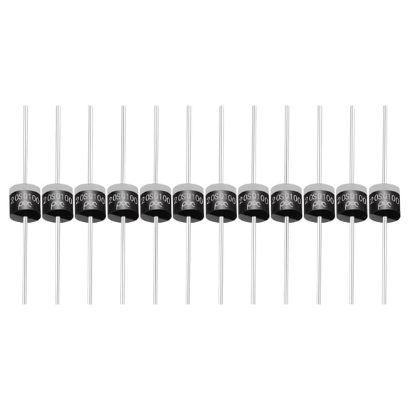 Uxcell 12Pcs 20SQ100 Schottky Rectifiers Diode, 20A 100V R-6 High Current Electronic Direct Plug-in Rectifiers Diodes