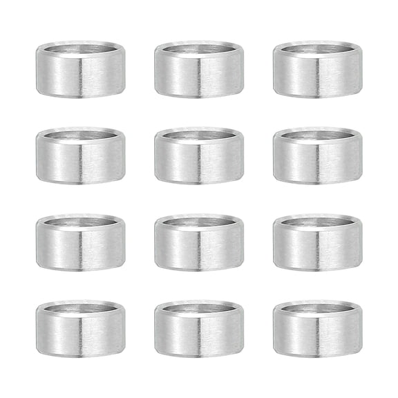 Uxcell 12Pcs 304 Stainless Steel Spacers, 8mm ID x 10mm OD x 4mmL for M8 Screws