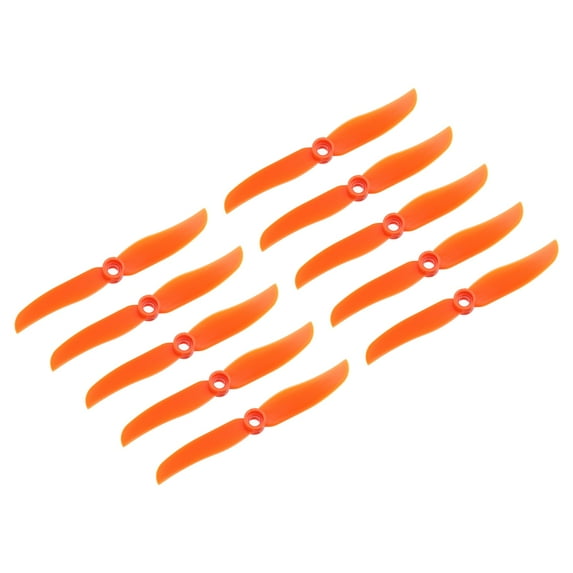 Uxcell 12Pcs 5030 RC Propellers Blade Prop 2 Vane 12.7cm Dia Plastic for RC Quadcopter, Orange with 9 Plastic Washers