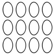 Uxcell 12Pcs AS-132 Nitrile Rubber O-Rings, 1-3/4" ID, 1-15/16" OD, 3/32" Width Round Seal Rings Gasket for Automotive Machine Faucet Seal Repair Plumbing Compressor, 70 Durometer, Black
