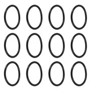 Uxcell 12Pcs AS-223 Nitrile Rubber O-Rings, 1-5/8" ID, 1-7/8" OD, 1/8" Width Round Seal Rings Gasket for Automotive Machine Faucet Seal Repair Plumbing Compressor, 70 Durometer, Black