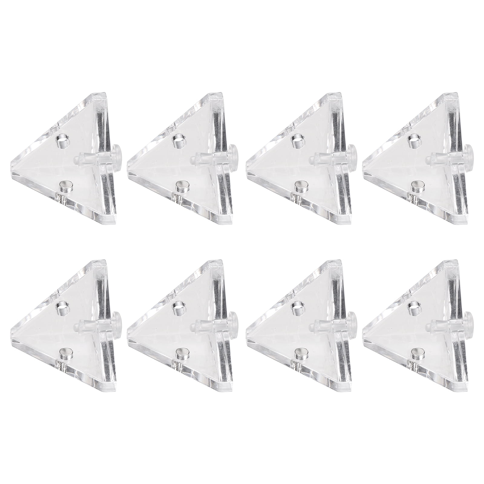 Uxcell 12Pcs Acrylic Corner Bracket, Magnetic Triangle Corner Connector ...