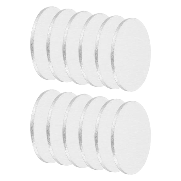 Uxcell 12Pcs Aluminum Disc, 1"(20mm) Diameter 0.04"(1mm) Thickness Round Aluminum Sheets 1060 Aluminum Circle Plates for Metal Stamping