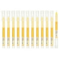 thumbnail image 1 of Uxcell 12Pcs Colored Gel Ink Pens, 0.5mm Extra Fine Point Smooth Writing Quick Drying Liquid Ink Rollerball Pens, Yellow, 1 of 4