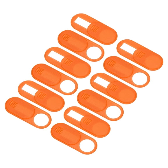 Uxcell 12Pcs Computer Camera Cover Slide, (0.039" Thickness, Orange), Ultra-Thin Laptop Camera Blocker Protecting Privacy and Security for Various Tablet/Desktop/Smartphone/PC Accessories