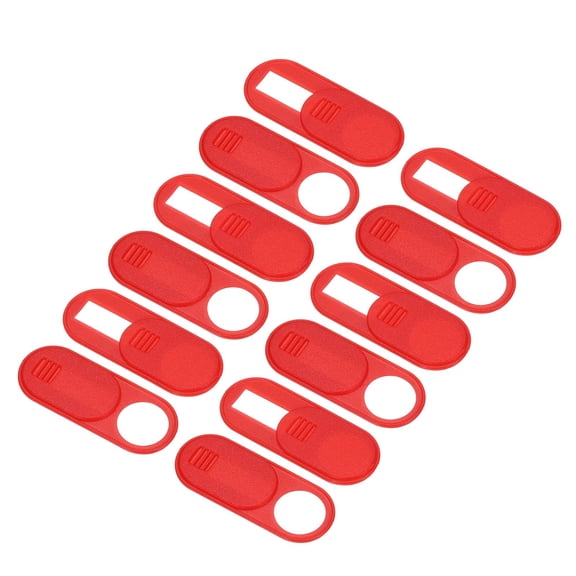 Uxcell 12Pcs Computer Camera Cover Slide, (0.039" Thickness, Red), Ultra-Thin Laptop Camera Blocker Protecting Privacy and Security for Various Tablet/Desktop/Smartphone/PC Accessories