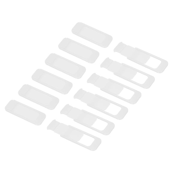 Uxcell 12Pcs Computer Camera Cover Slide, (0.079" Thickness, White), Ultra-Thin Laptop Camera Blocker Protecting Privacy and Security for Various Tablet/Desktop/Smartphone/PC Accessories