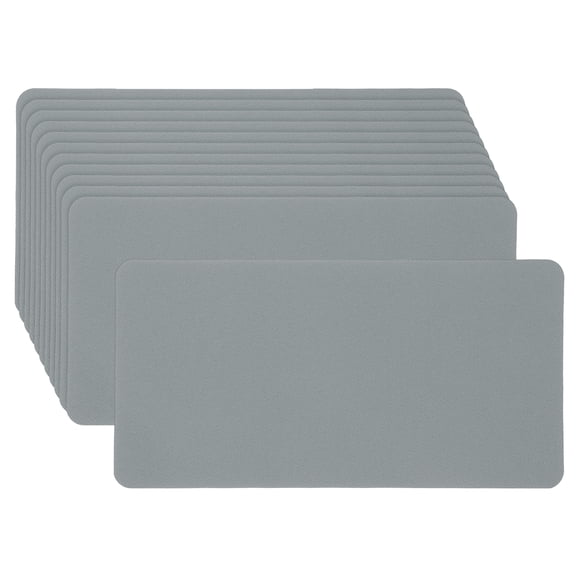 Uxcell 12Pcs Denim Iron on Patches for Clothes Denim Patches Iron on Gray