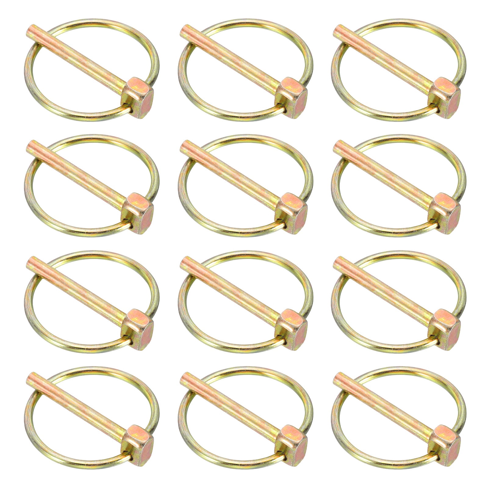 Trolley Pin Uxcell 12Pcs Lynch Pin with Ring (5/32