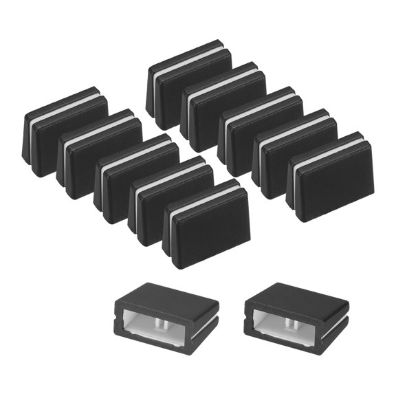 Uxcell 12Pcs Mixer Slider Fader Caps Universal Fader Knobs Black Plastic Slide Potentiometer Replacement Slider Knob for Universal DJ Controller Mixer Console DJM DDJ XDJ Denon