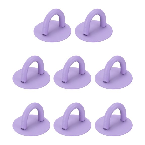 Uxcell 12Pcs Phone Ring Holder (0.7 Inch) - Adhesive Round Shaped Phone Finger Grip Hook Smartphones Keychain Ring Charm Loop for DIY Tablet Case Accessories, Purple