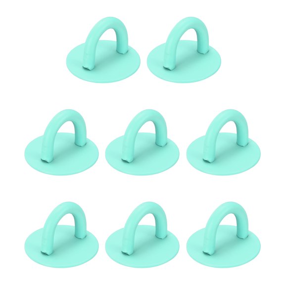 Uxcell 12Pcs Phone Ring Holder (0.7 Inch) - Adhesive Round Shaped Phone Finger Grip Hook Smartphones Keychain Ring Charm Loop for DIY Tablet Case Accessories, Light Green