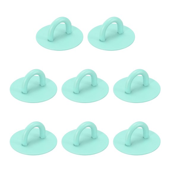 Uxcell 12Pcs Phone Ring Holder (0.9 Inch) - Adhesive Round Shaped Phone Finger Grip Hook Smartphones Keychain Ring Charm Loop for DIY Tablet Case Accessories, Light Green