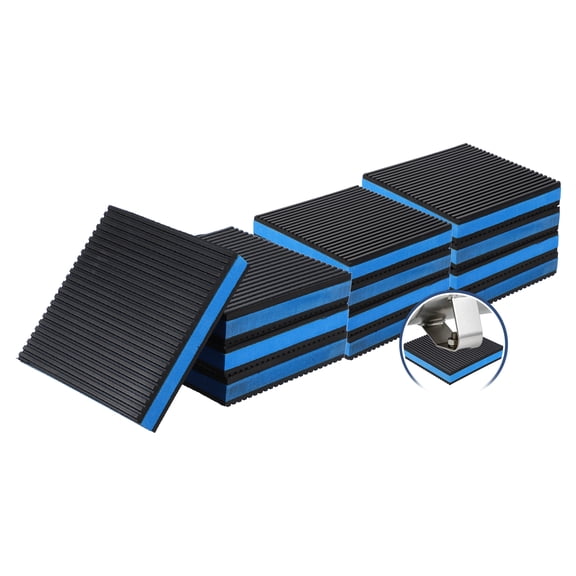 Uxcell 12Pcs Rubber Anti-Vibration Pads 5" x 5" x 7/8" Heavy Duty EVA Vibration Isolation Mats for HVAC Washers Compressors Treadmills Air Conditioner