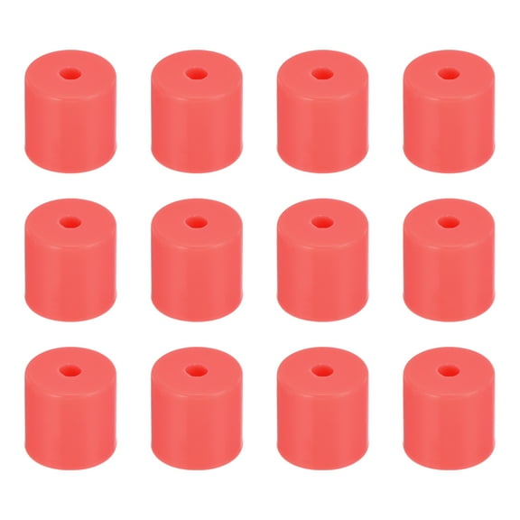 Uxcell 12Pcs Silicone Bed Mounts 3D Printer Heat Bed Silicone Leveling Column Silicone Buffer 16mm for 3D Red