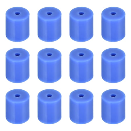 Uxcell 12Pcs Silicone Bed Mounts 3D Printer Heat Bed Silicone Leveling Column Silicone Buffer 18mm for 3D Blue