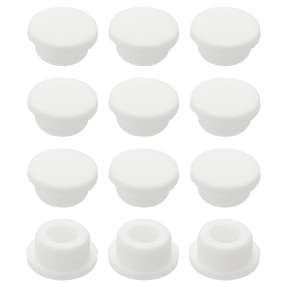 Uxcell 12Pcs Sink Overflow Ring, Universal Sink Overflow Drain Cover, Insert in Hole Silicone Cap Round Caps for Bathroom Kitchen Basin Wash Basin, White