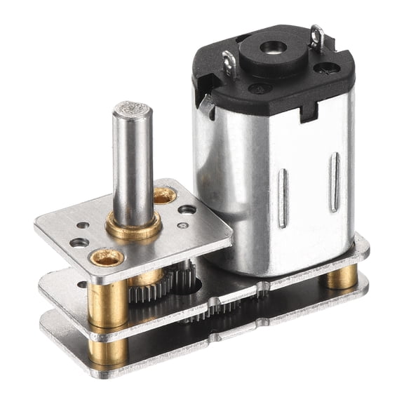 Uxcell 12V 1000RPM Rated Torque 10 Output Shaft Length 10mm Micro DC Speed Reduction Motor Mini Metal Gearbox Motor