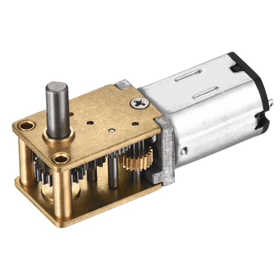 Uxcell 12V 136RPM Rated Torque 4.7 Output Shaft Length 8mm Micro DC Speed Reduction Motor Mini Metal Gearbox Motor