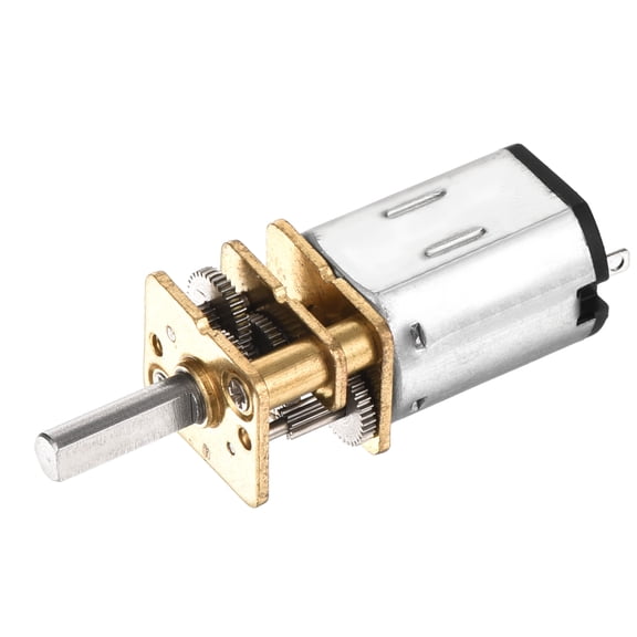 Uxcell 12V 300RPM Rated Torque 7 Output Shaft Length 10mm Micro DC Speed Reduction Motor Mini Metal Gearbox Motor