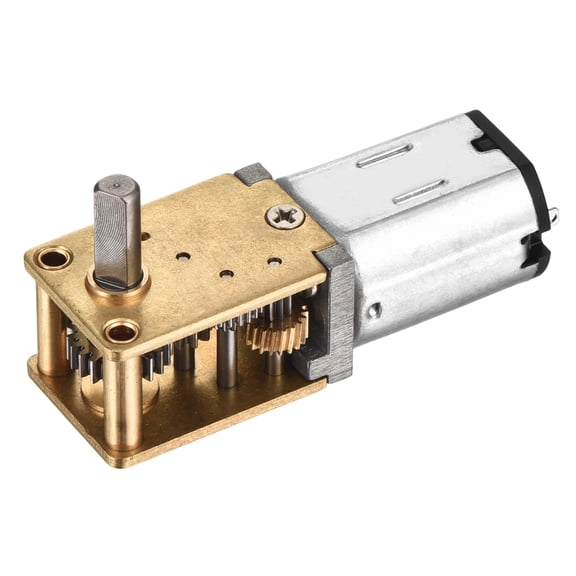 Uxcell 12V 68RPM Rated Torque 2.8 Output Shaft Length 8mm Micro DC Speed Reduction Motor Mini Metal Gearbox Motor