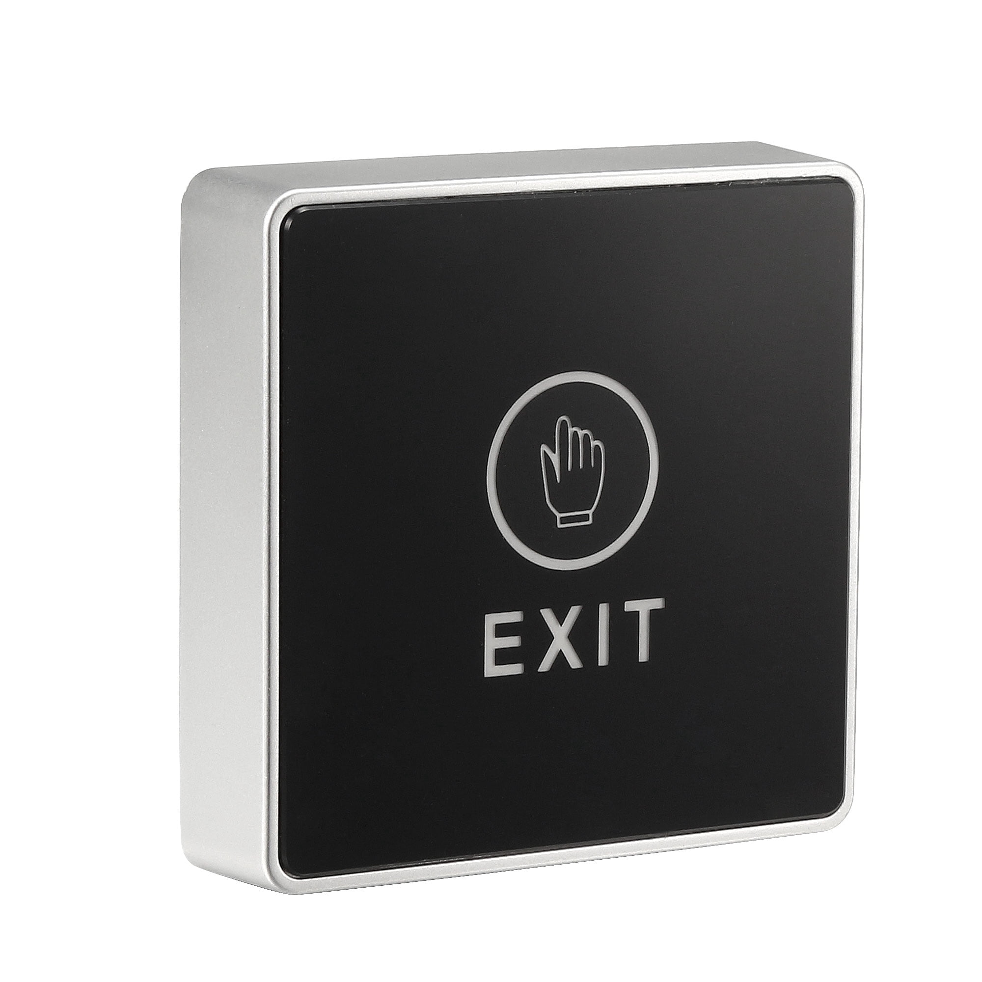 Exit Button With Led Uxcell 12V Door Touch Exit Button NO/NC/COM Contact Black panel LED ...