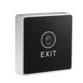 thumbnail image 1 of Uxcell 12V Door Touch Exit Button NO/NC/COM Contact Black panel LED Light 86x86, 1 of 5