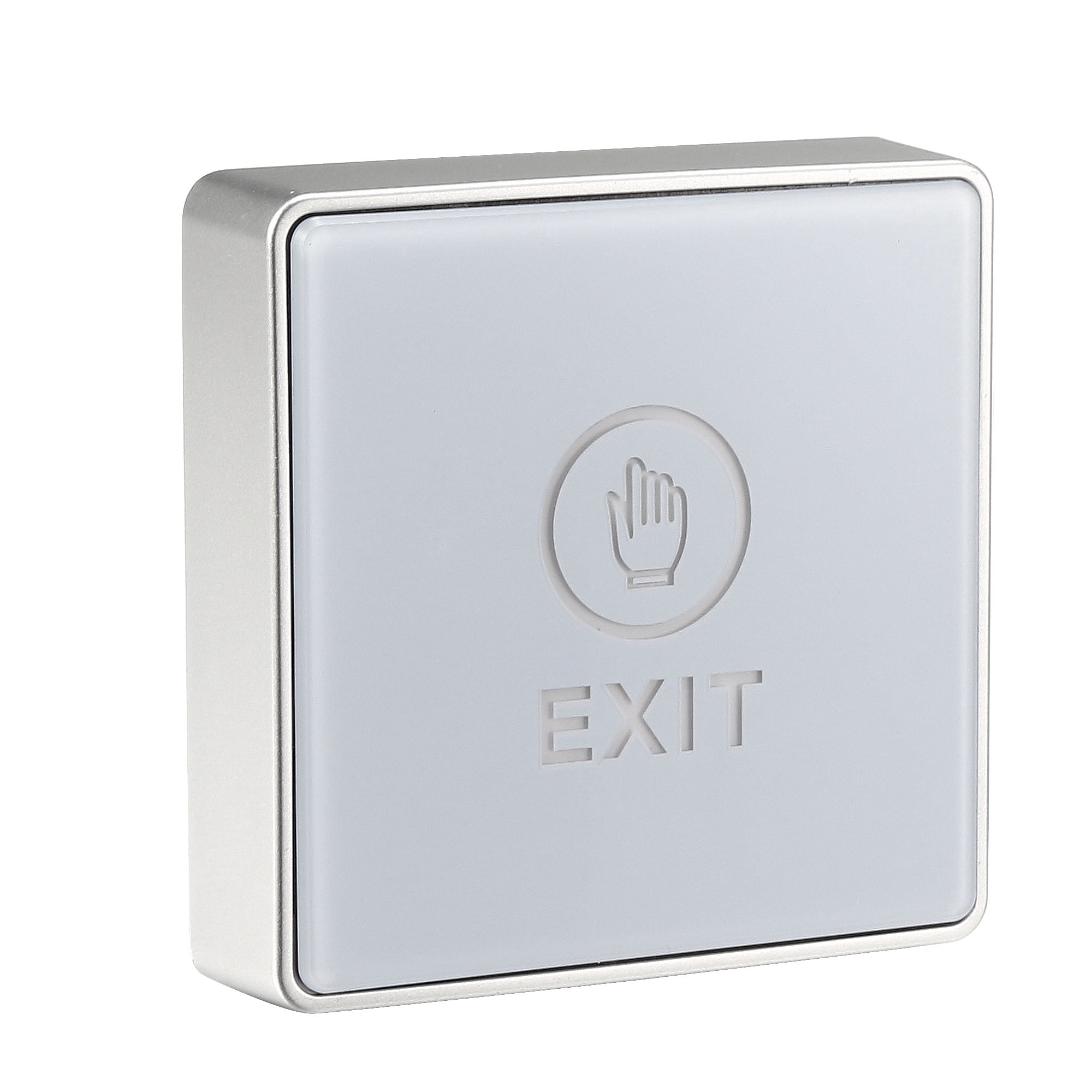 Exit Button With Led Uxcell 12V Door Touch Exit Button NO/NC/COM Contact White panel LED ...