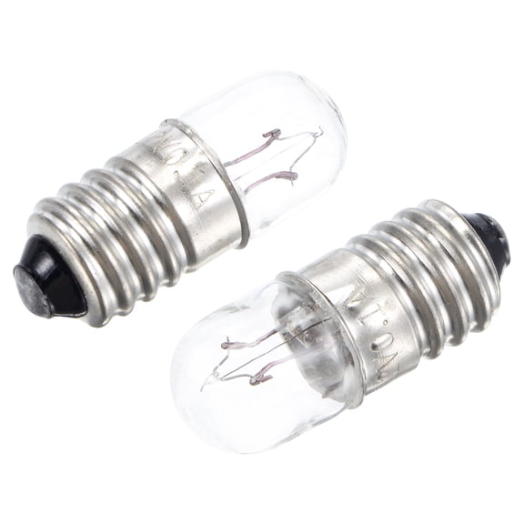 Uxcell 12V E10 Warm Yellow Light Mini Incandescent Bulbs with Box 10 Count